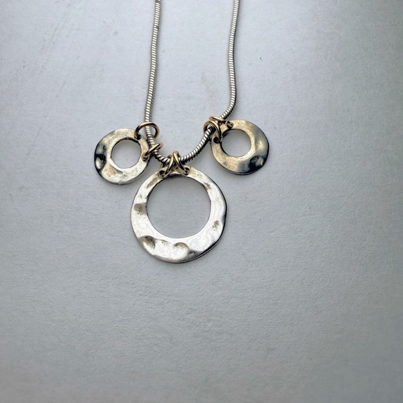 NWT Peyote Bird Sterling Silver 20” Necklace 925 Three Loops - Picture 4 of 6